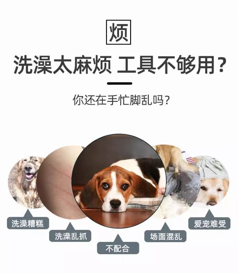 Pet silicone gloves anti-scratch and anti-bite pet bath gloves for cats and dogs Comfortable massage SPA gloves brush