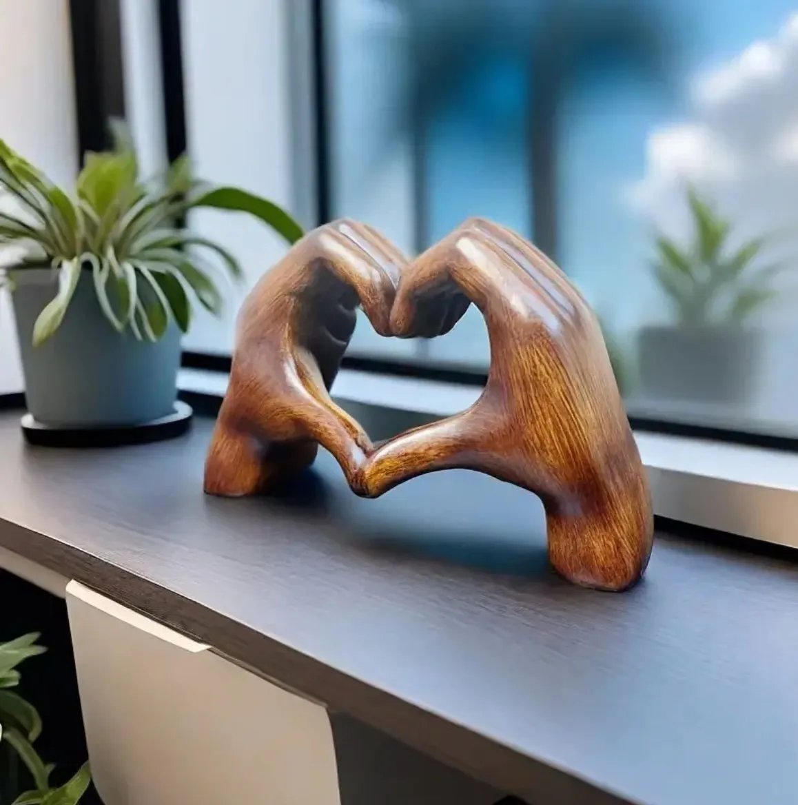 💕 Handmade Heart Statue